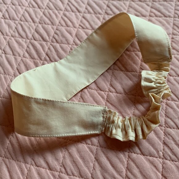 Classic Cream Cotton Headband – Handcrafted with Love - Picture 3 of 12
